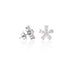 NEW ITALIAN ART 18CT WHITE GOLD DIAMOND CLUSTER STUD EARRINGS (Thumbnail 2)
