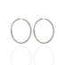 'FANTASIA' 18CT WHITE GOLD DIAMOND SET HOOP EARRINGS (Thumbnail 2)