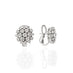 "CENTO" 18CT WHITE DIAMOND GOLD CLUSTER STUD EARRINGS (Thumbnail 2)