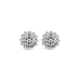 "CENTO" 18CT WHITE DIAMOND GOLD CLUSTER STUD EARRINGS (Thumbnail 2)