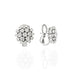 "CENTO" 18CT WHITE DIAMOND GOLD CLUSTER STUD EARRINGS (Thumbnail 2)