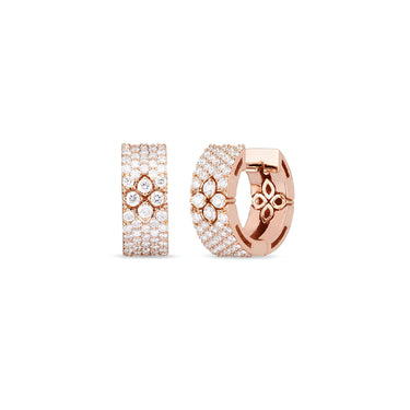 ROBERTO COIN 'LOVE IN VERONA' 18CT ROSE GOLD DIAMOND EARRINGS