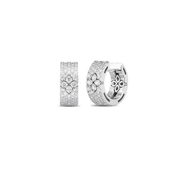 ROBERTO COIN 'LOVE IN VERONA' 18CT WHITE GOLD DIAMOND EARRINGS