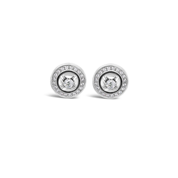 JORG HEINZ 'MAGIC' 18CT WHITE GOLD PEARL AND DIAMOND STUD EARRINGS (Image 2)