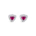 18CT WHITE GOLD RUBY AND DIAMOND 'GRACE' STUD EARRINGS (Thumbnail 1)