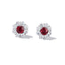 BAYCO PLATINUM MOZAMBIQUE RUBY & DIAMOND EARRINGS (Thumbnail 1)