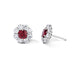 BAYCO PLATINUM MOZAMBIQUE RUBY & DIAMOND EARRINGS (Thumbnail 3)