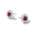 BAYCO PLATINUM MOZAMBIQUE RUBY & DIAMOND EARRINGS (Thumbnail 2)