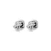 18CT WHITE GOLD 'KNOT' STYLE EARRINGS (Thumbnail 3)