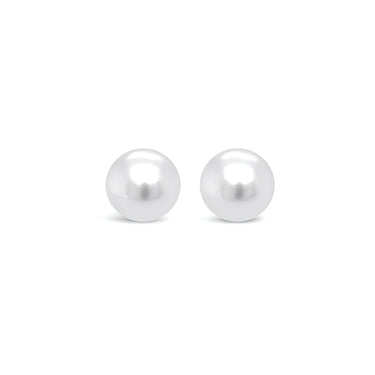 18CT WHITE GOLD SOUTH SEA PEARL STUD EARRINGS
