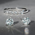 HEARTS ON FIRE 18CT WHITE GOLD THREE PRONG 1.41CT DIAMOND STUD EARRINGS (Thumbnail 3)