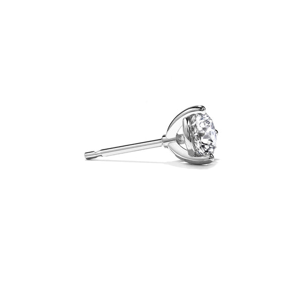 HEARTS ON FIRE 18CT WHITE GOLD THREE PRONG 2.28CT DIAMOND STUD EARRINGS (Image 2)