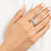 HEARTS ON FIRE 'FIVE STONE' 18CT WHITE GOLD DIAMOND BAND (Thumbnail 3)