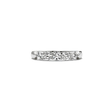HEARTS ON FIRE 'FIVE STONE' 18CT WHITE GOLD DIAMOND BAND
