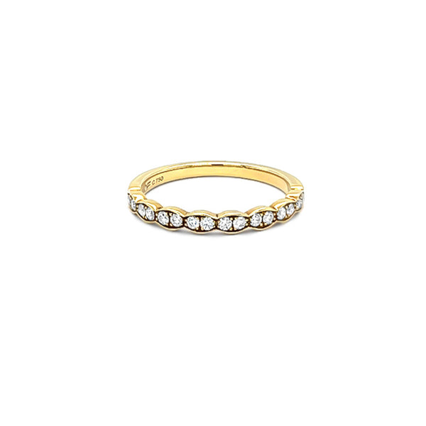 HEARTS ON FIRE 'LORELEI FLORAL' 18CT YELLOW GOLD DIAMOND RING (Image 2)