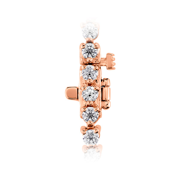 HEARTS ON FIRE 'TEMPTATION' 18CT ROSE GOLD DIAMOND LINE BRACELET (Image 2)
