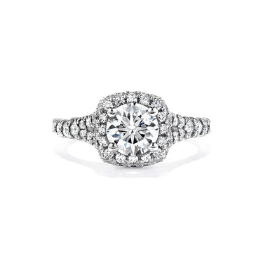 HEARTS ON FIRE 'ACCLAIM' PLATINUM 0.72CT DIAMOND RING