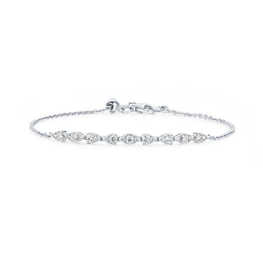 HEARTS ON FIRE 'AERIAL DEWDROP' 18CT WHITE GOLD DIAMOND BRACELET