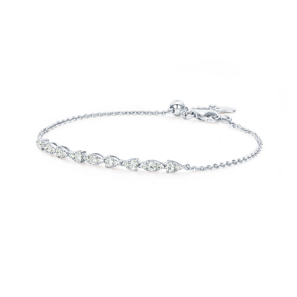 HEARTS ON FIRE 'AERIAL DEWDROP' 18CT WHITE GOLD DIAMOND BRACELET (Image 3)