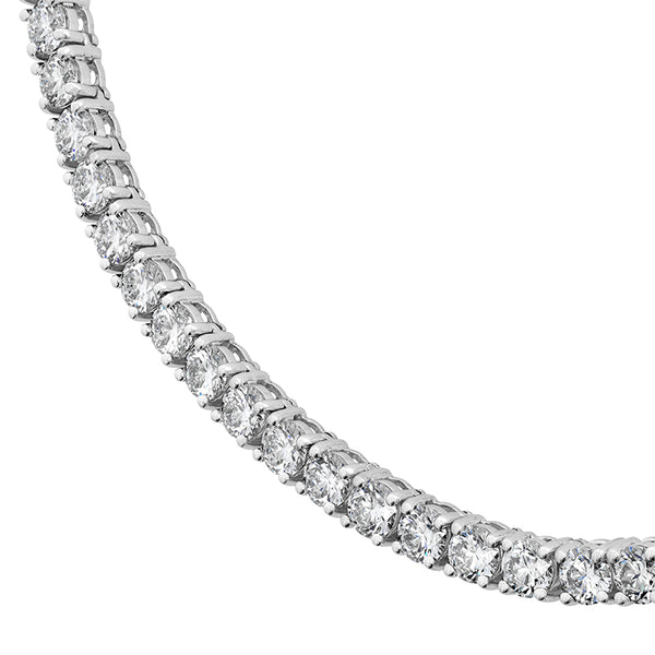 HEARTS ON FIRE 'SIGNATURE' UNIFORM 18CT WHITE GOLD 9.02CT DIAMOND LINE NECKLACE (Image 2)