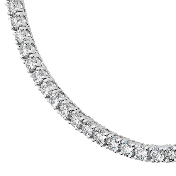 HEARTS ON FIRE SIGNATURE 18CT WHITE GOLD DIAMOND LINE NECKLACE (Image 2)