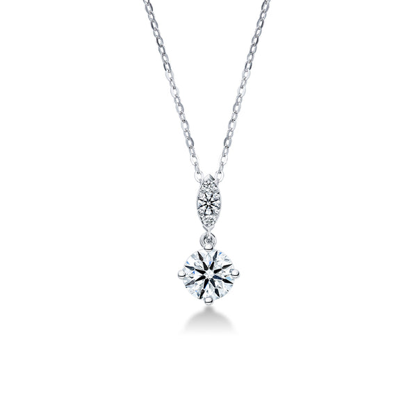 HEARTS ON FIRE 'AERIAL PETITE' 18CT WHITE GOLD DIAMOND DROP PENDANT (Image 1)