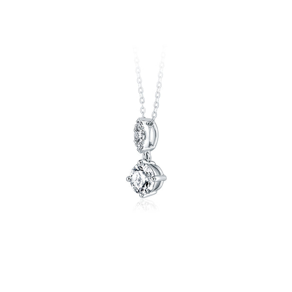 HEARTS ON FIRE 'AERIAL PETITE' 18CT WHITE GOLD DIAMOND DROP PENDANT (Image 2)