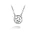 HEARTS ON FIRE 'CLASSIC' 18CT WHITE GOLD 0.36CT BEZEL SOLITAIRE DIAMOND PENDANT (Thumbnail 1)