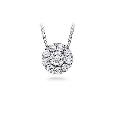 HEARTS ON FIRE 'FULFILLMENT' 18CT WHITE GOLD 0.26CT DIAMOND PENDANT