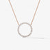 HEARTS ON FIRE 'SIGNATURE CIRCLE' 18CT ROSE GOLD DIAMOND PENDANT LARGE (Thumbnail 1)