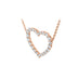 HEARTS ON FIRE 'SIGNATURE HEART' 18CT ROSE GOLD DIAMOND PENDANT LARGE (Thumbnail 2)