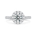 HEARTS ON FIRE 'VELA' 1.71CT DIAMOND HALO PLATINUM RING (Thumbnail 1)