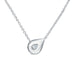 HEARTS ON FIRE 'LU' 18CT WHITE GOLD DROPLET PENDANT (Thumbnail 2)