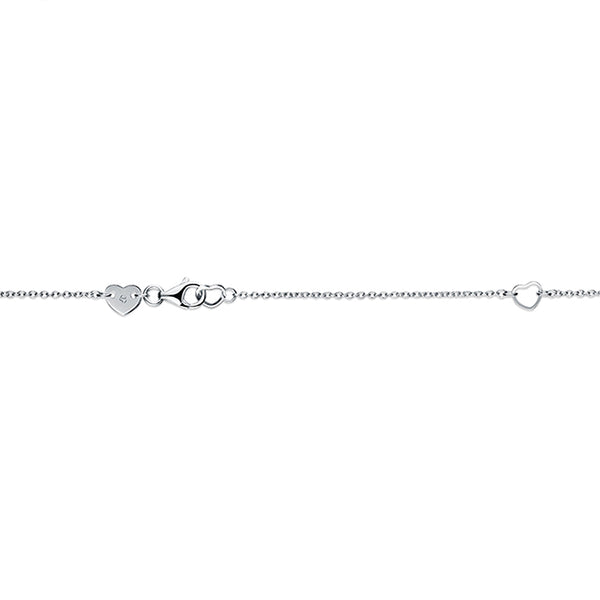 HEARTS ON FIRE 'LU' 18CT WHITE GOLD DROPLET PENDANT (Image 3)