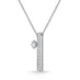 HEARTS ON FIRE 'BARRE' 18CT WHITE GOLD FLOATING SINGLE DIAMOND PAVE NECKLACE (Thumbnail 2)