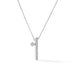HEARTS ON FIRE 'BARRE' 18CT WHITE GOLD FLOATING SINGLE DIAMOND PAVE NECKLACE (Thumbnail 1)