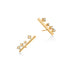 HEARTS ON FIRE 'BARRE' 18CT YELLOW GOLD FLOATING DIAMOND CLIMBER EARRINGS (Thumbnail 3)