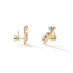 HEARTS ON FIRE 'BARRE' 18CT YELLOW GOLD FLOATING DIAMOND CLIMBER EARRINGS (Thumbnail 2)