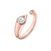 HEARTS ON FIRE 'LU' 18CT ROSE GOLD OPEN DIAMOND DROPLET RING (Thumbnail 1)
