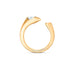 HEARTS ON FIRE 'LU' 18CT YELLOW GOLD OPEN DIAMOND DROPLET RING (Thumbnail 3)