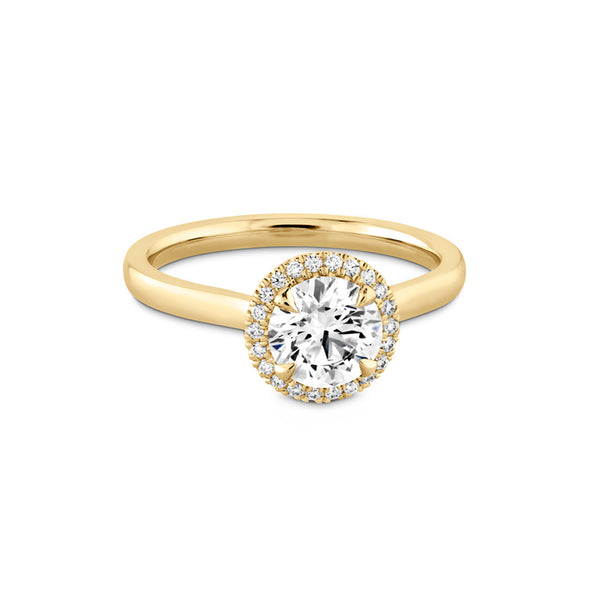 HEARTS ON FIRE JULIETTE 18CT YELLOW GOLD 1.083CT DIAMOND HALO RING (Image 2)