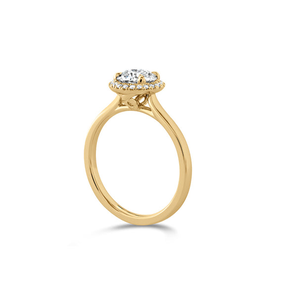 HEARTS ON FIRE JULIETTE 18CT YELLOW GOLD 1.083CT DIAMOND HALO RING (Image 3)