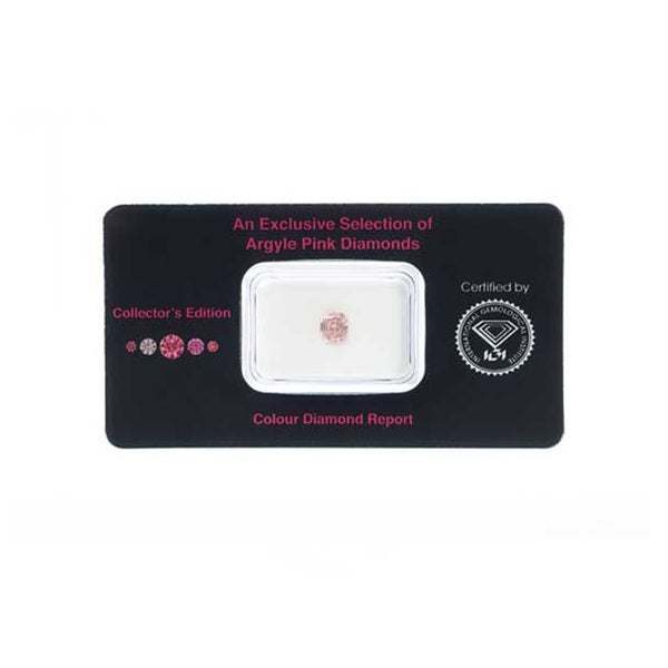 0.59CT FANDCY INTENSE PINK /SI1 CUSHION CUT DIAMOND LOOSE AUSTRALIAN ARGYLE  IGI COLLECTORS EDITION (Image 2)