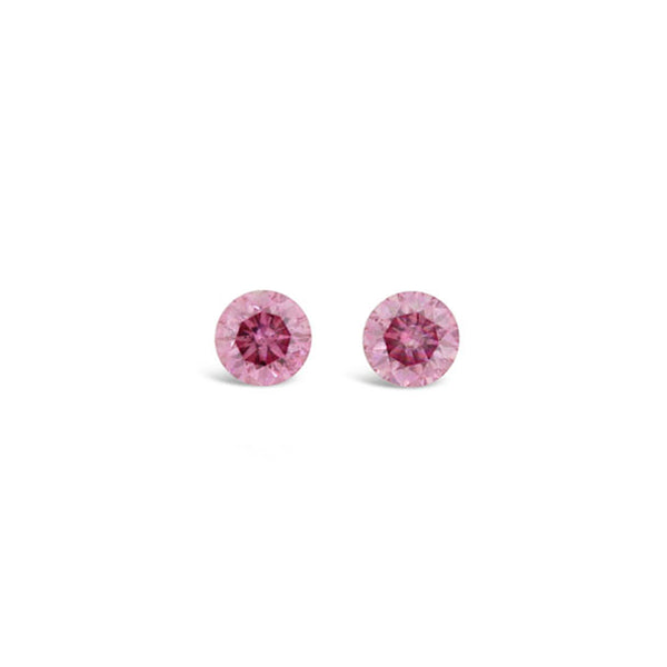 0.13CT = 2 FANCY VIVID PURPLISH PINK SI2 ROUND BRILLIANT CUT LOOSE ARGYLE PINK DIAMOND IGI COLLECTORS EDITION (Image 1)