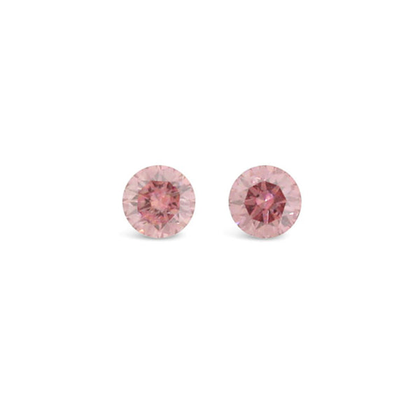 0.08CT = 2 FANCY DEEP PINK /SI1 ROUND BRILLIANT CUT LOOSE ARGYLE PINK DIAMOND IGI COLLECTORS EDITION (Image 1)