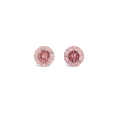 0.08CT = 2 FANCY DEEP PINK /SI1 ROUND BRILLIANT CUT LOOSE ARGYLE PINK DIAMOND IGI COLLECTORS EDITION