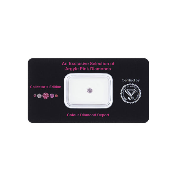 0.16CT FANCY PINK /I1 ROUND BRILLIANT CUT LOOSE ARGYLE PINK DIAMOND IGI COLLECTORS EDITION (Image 2)