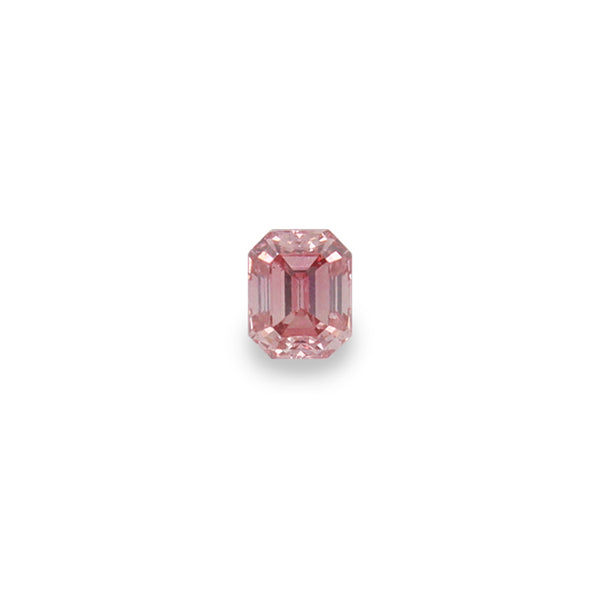 0.38CT FANCY INTENSE PINK/VS2 EMERALD CUT ARGYLE PINK DIAMOND - IGI COLLECTORS EDITION (Image 1)