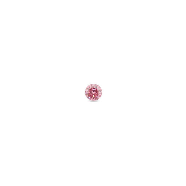 0.11CT FANCY VIVID PURPLISH PINK /SI2 ROUND BRILLIANT CUT ARGYLE PINK DIAMOND IGI COLLECTORS EDITION (Image 1)