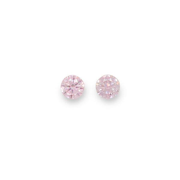 0.24CT = 2 X FANCY PINK/SI1 ROUND BRILLIANT CUT ARGYLE PINK DIAMONDS - IGI COLLECTORS EDITION (Image 1)